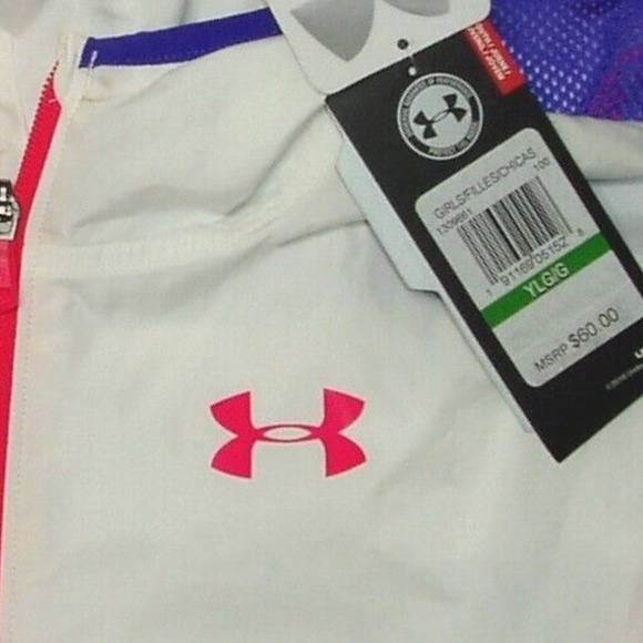 Under Armour Girl's Youth Windbreaker Jacket - Picture 5 of 6